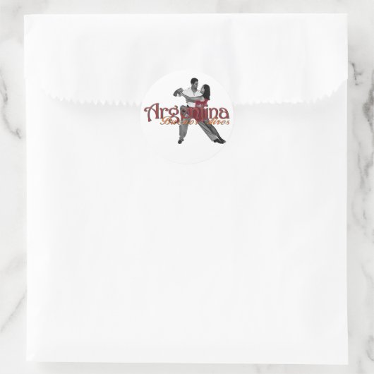 Argentinië Ronde Sticker (Tas)