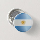 Argentinië Round Icon Flag Ronde Button 3,2 Cm (Voorkant /achterkant)