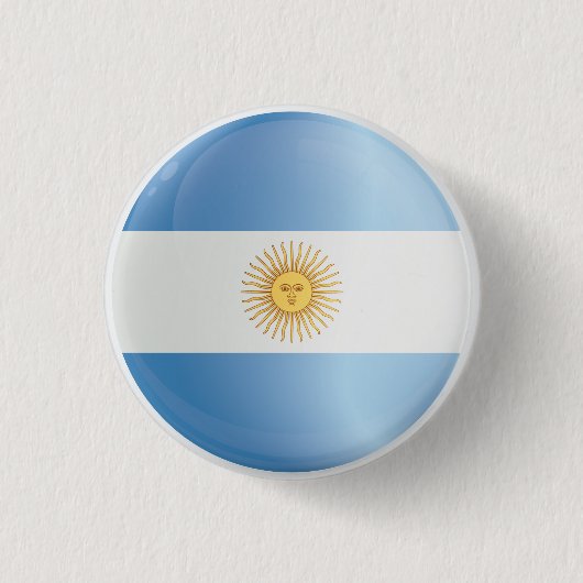 Argentinië Round Icon Flag Ronde Button 3,2 Cm (Voorkant)