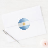 Argentinië Round Icon Flag Ronde Sticker (Envelop)