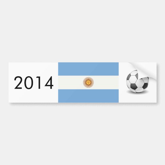 ARGENTINIË - sjabloon over een jaar Bumpersticker (Voorkant)