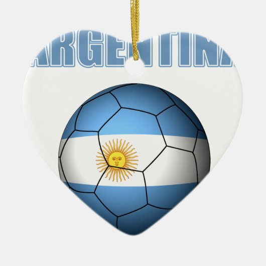 Argentinië Soccer 0528 Keramisch Ornament (Voorkant)