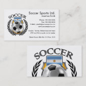 Argentinië Soccer 2016 Fan Gear Visitekaartje (Voorkant / Achterkant)