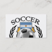 Argentinië Soccer 2016 Fan Gear Visitekaartje (Achterkant)