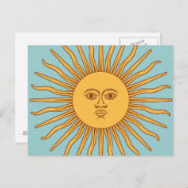 Argentinië "Sol de Mayo" Briefkaart (Voorkant / Achterkant)