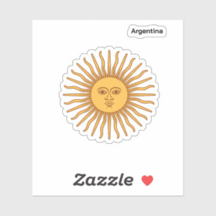 Argentinië Sol de Mayo: Echte Supporters T-shirt Sticker