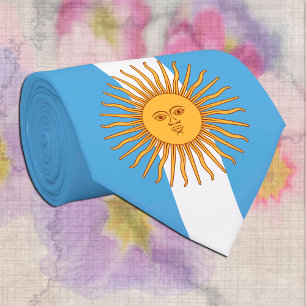 Argentinië, Sol de Mayo en Argentinië Vlag/bedrijf Stropdas