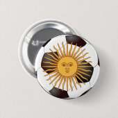 Argentinië "Sol de Mayo" Ronde Button 5,7 Cm (Voorkant /achterkant)