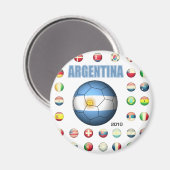 Argentinië t-shirt D7 Magneet (Voorkant / Achterkant)