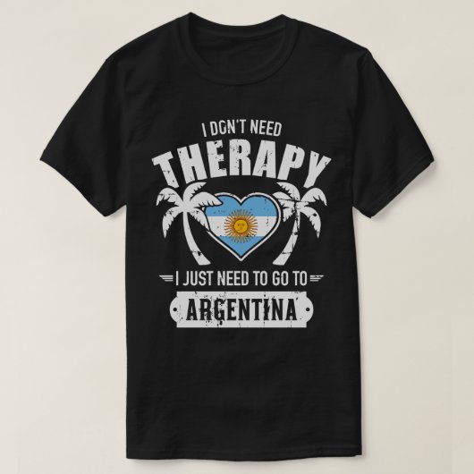 Argentinië therapie t-shirt (Design voorkant)