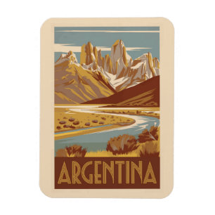 Argentinië Travel Art Vintage Magneet
