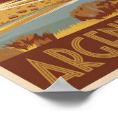 Argentinië Travel Art Vintage Poster (Hoek)