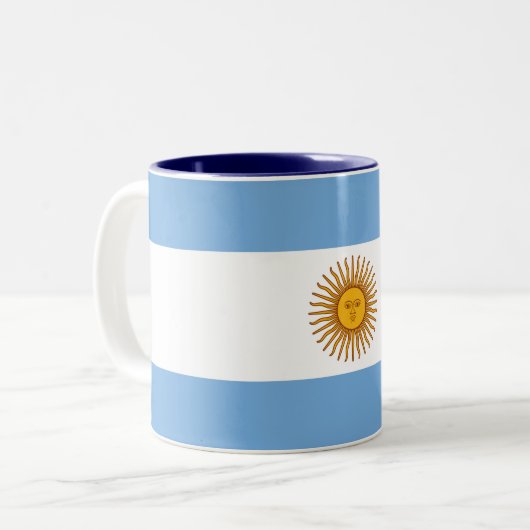 Argentinië Tweekleurige Koffiemok (Voorkant links)