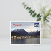 Argentinië - ushuaia - bij nacht - briefkaart (Staand voorkant)