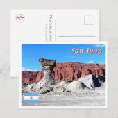 Argentinië - Valle de la Luna - Briefkaart (Voorkant / Achterkant)