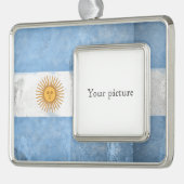 Argentinië Verzilverd Omlijst Ornament (Links)