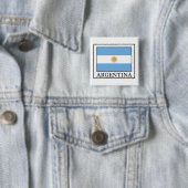 Argentinië Vierkante Button 5,1 Cm (In situ)