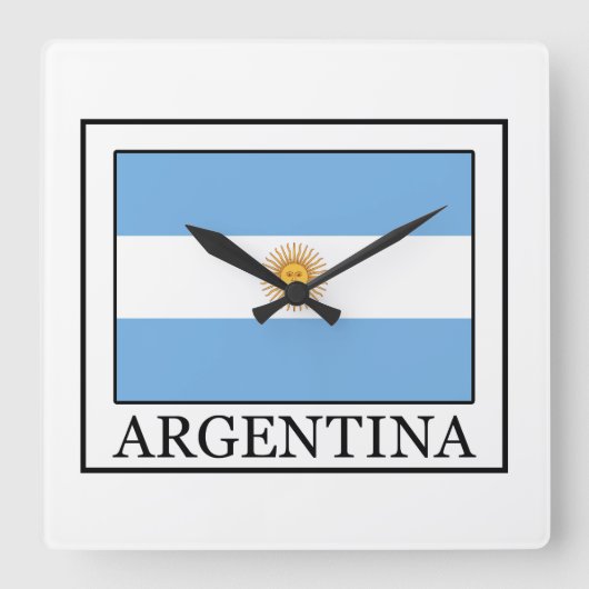 Argentinië Vierkante Klok (Voorkant)