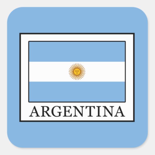 Argentinië Vierkante Sticker (Voorkant)