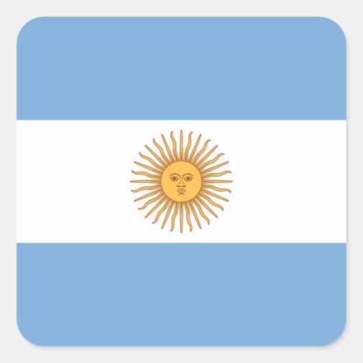 argentinië vierkante sticker (Voorkant)
