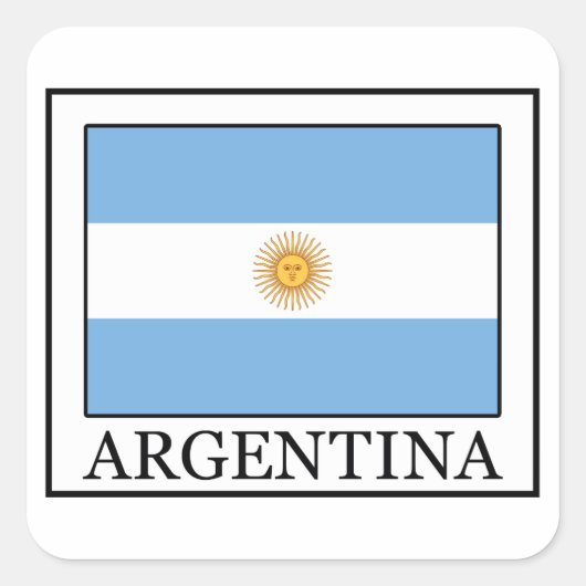 Argentinië Vierkante Sticker (Voorkant)