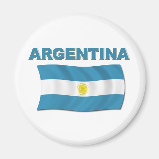 Argentinië Vlag 1 Magneet (Voorkant)