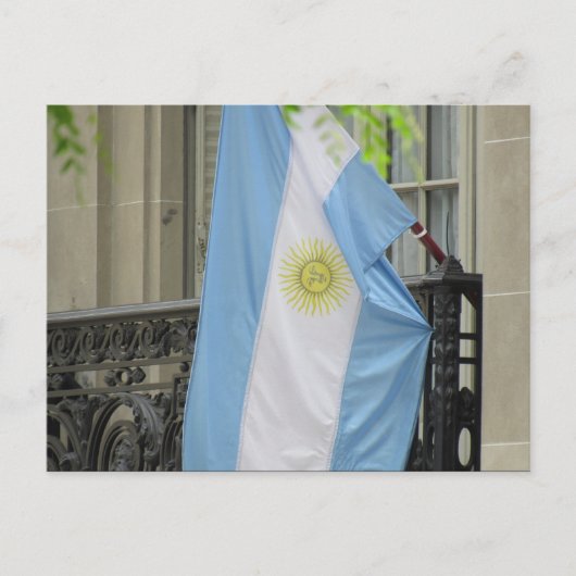 argentinië vlag briefkaart (Voorkant)