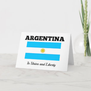 Argentinië - Vlag en motto Kaart