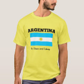 Argentinië - Vlag en Motto T-shirt (Voorkant)