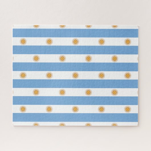 argentinië vlag legpuzzel (Horizontaal)