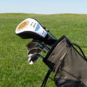 Argentinië Vlag & Monogrammed Golfclubs Hoesjes Golfheadcover (Insitu)