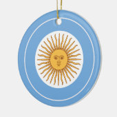 Argentinië Vlag Roundel, Ronde Argentijnse Vlag Keramisch Ornament (Links)