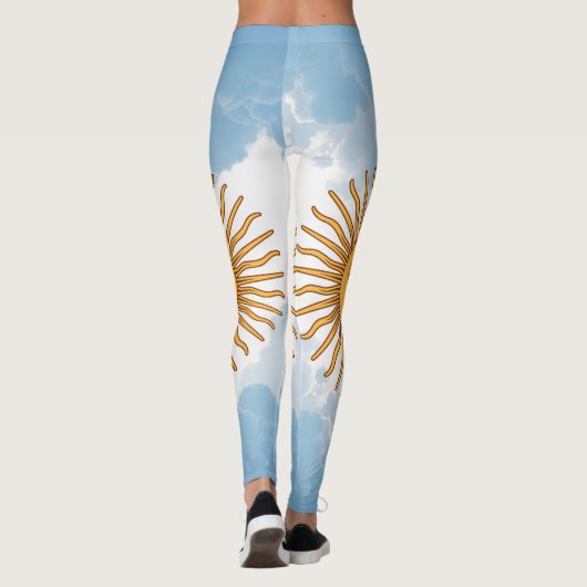 Argentinië Vlag Teenslippers Leggings (Achterkant)
