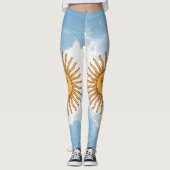 Argentinië Vlag Teenslippers Leggings (Voorkant)