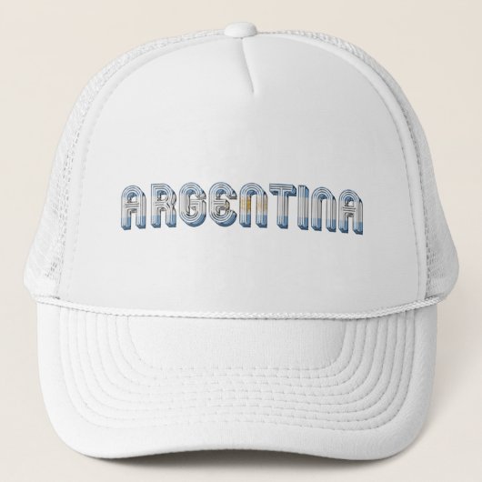 Argentinië vlag Typografie Trucker Pet (Voorkant)