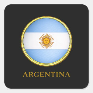 Argentinië - Vlag van Argentinië Vierkante Sticker