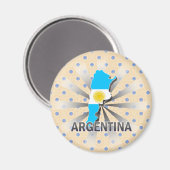 Argentinië Vlaggenkaart 2.0 Magneet (Voorkant / Achterkant)