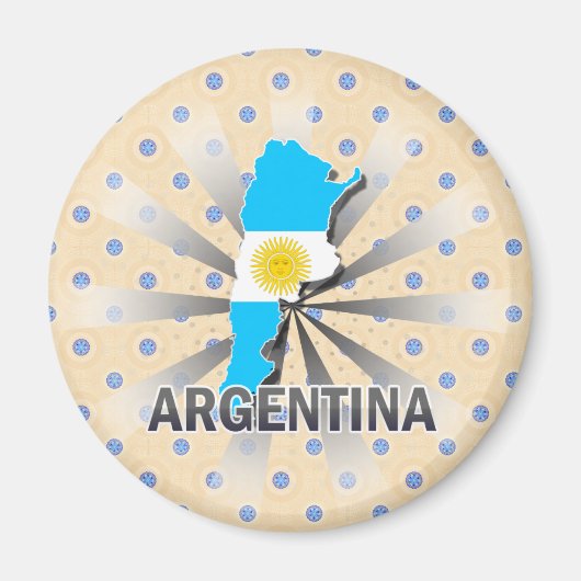 Argentinië Vlaggenkaart 2.0 Magneet (Voorkant)