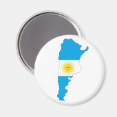 argentinië vlaggenkaartsymbool magneet (Voorkant / Achterkant)