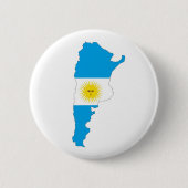 argentinië vlaggenkaartsymbool ronde button 5,7 cm (Voorkant)