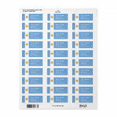 Argentinië Vlakke Vlag Etiket (Full Sheet)