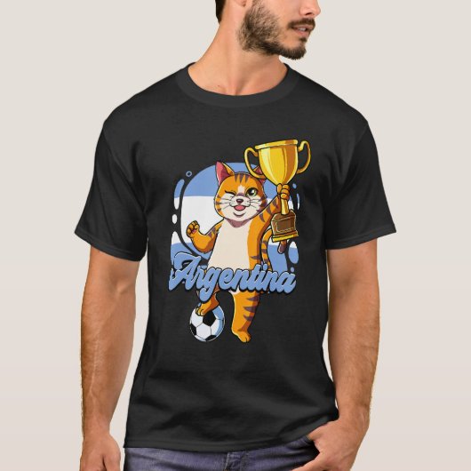 Argentinië Voetbal 1 T-shirt (Voorkant)