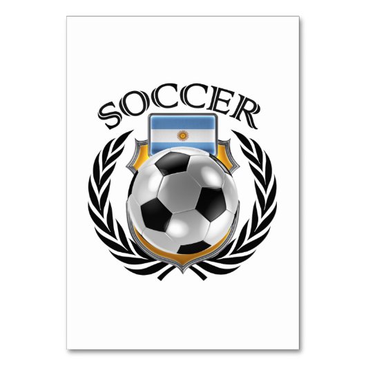 Argentinië Voetbal 2016 Fan Gear Kaart (Achterkant)