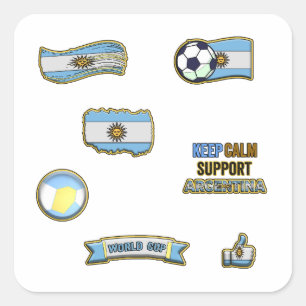 Argentinië Voetbal Fan sticker Pack