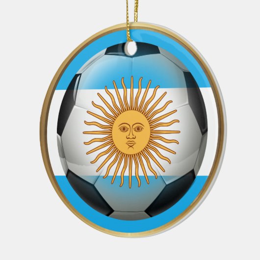 Argentinië Voetbal Keramisch Ornament (Links)