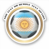 Argentinië Voetbal Sport Sticker (Voorkant)