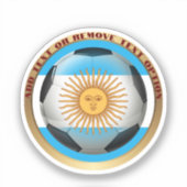 Argentinië Voetbal Sport Sticker (Voorkant)