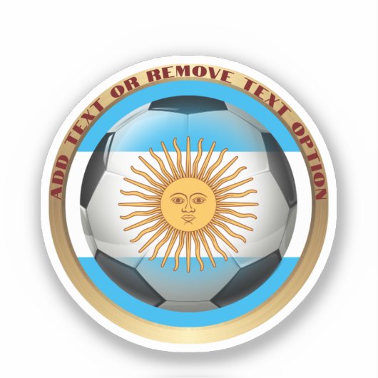 Argentinië Voetbal Sport Sticker (Voorkant)