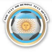Argentinië Voetbal Sport Sticker (Voorkant)