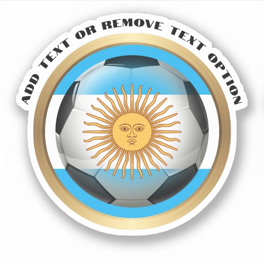 Argentinië Voetbal Sport Sticker (Voorkant)